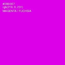 #DB00E7 - Magenta / Fuchsia Color Image