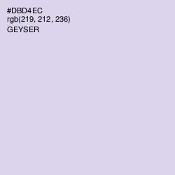 #DBD4EC - Geyser Color Image