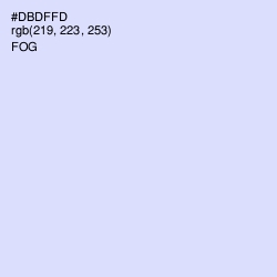 #DBDFFD - Fog Color Image