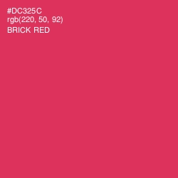#DC325C - Brick Red Color Image