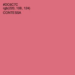 #DC6C7C - Contessa Color Image