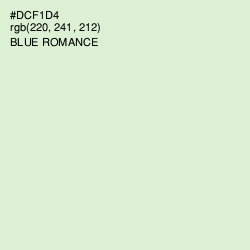 #DCF1D4 - Blue Romance Color Image