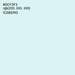 #DCF3F3 - Iceberg Color Image