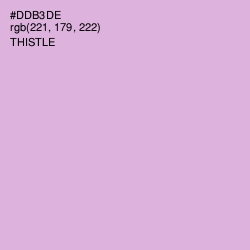 #DDB3DE - Thistle Color Image