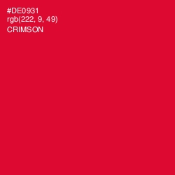 #DE0931 - Crimson Color Image