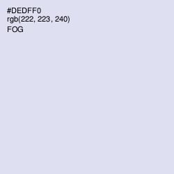 #DEDFF0 - Fog Color Image