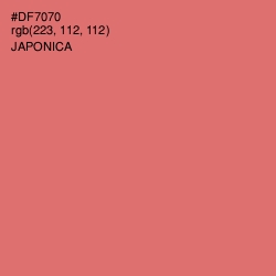 #DF7070 - Japonica Color Image