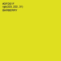 #DFDE1F - Barberry Color Image