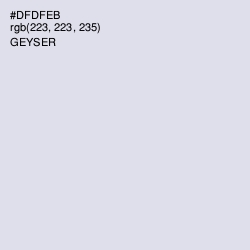 #DFDFEB - Geyser Color Image