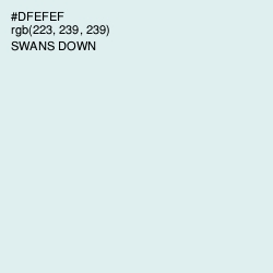 #DFEFEF - Swans Down Color Image