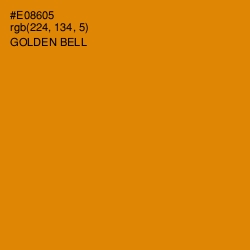 #E08605 - Golden Bell Color Image