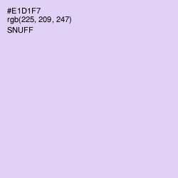 #E1D1F7 - Snuff Color Image