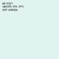 #E1F3F1 - Off Green Color Image