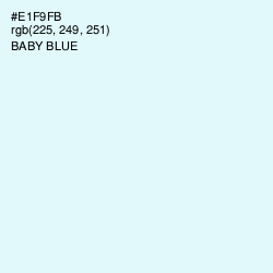 #E1F9FB - Baby Blue Color Image
