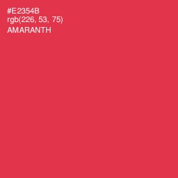 #E2354B - Amaranth Color Image