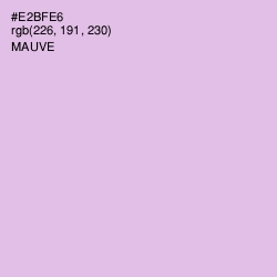 #E2BFE6 - Mauve Color Image