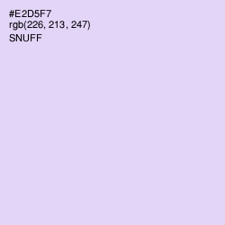 #E2D5F7 - Snuff Color Image
