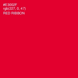#E3002F - Red Ribbon Color Image