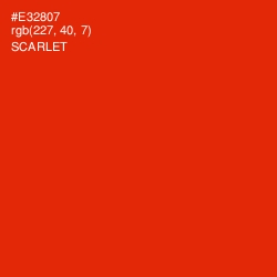 #E32807 - Scarlet Color Image