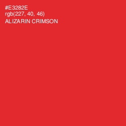 #E3282E - Alizarin Crimson Color Image