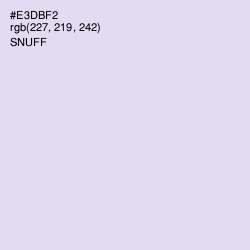 #E3DBF2 - Snuff Color Image