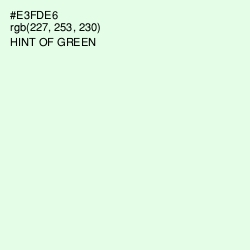 #E3FDE6 - Hint of Green Color Image