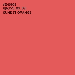 #E45959 - Sunset Orange Color Image