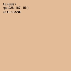 #E4BB97 - Gold Sand Color Image