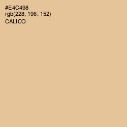 #E4C498 - Calico Color Image
