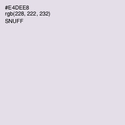 #E4DEE8 - Snuff Color Image