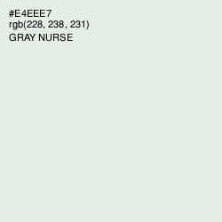 #E4EEE7 - Gray Nurse Color Image