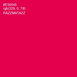 #E5004E - Razzmatazz Color Image