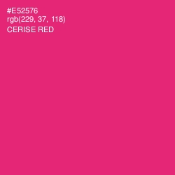 #E52576 - Cerise Red Color Image