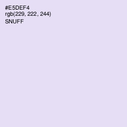 #E5DEF4 - Snuff Color Image