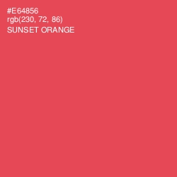#E64856 - Sunset Orange Color Image