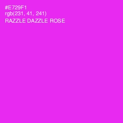 #E729F1 - Razzle Dazzle Rose Color Image