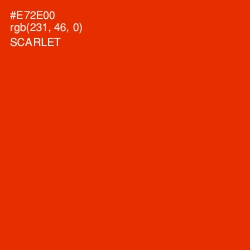 #E72E00 - Scarlet Color Image