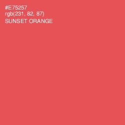 #E75257 - Sunset Orange Color Image