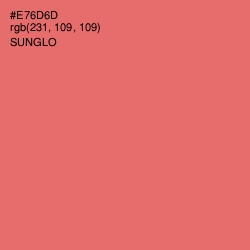 #E76D6D - Sunglo Color Image