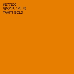 #E77E00 - Tahiti Gold Color Image
