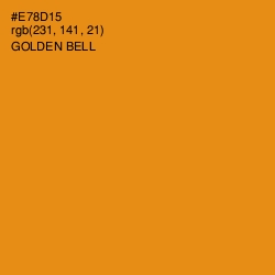 #E78D15 - Golden Bell Color Image