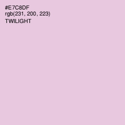 #E7C8DF - Twilight Color Image