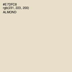 #E7DFC8 - Almond Color Image