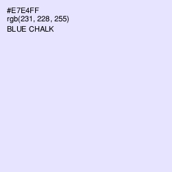 #E7E4FF - Blue Chalk Color Image