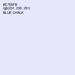 #E7E6FB - Blue Chalk Color Image