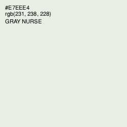#E7EEE4 - Gray Nurse Color Image