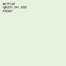 #E7F1DF - Frost Color Image