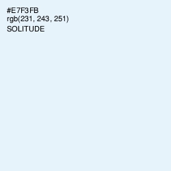 #E7F3FB - Solitude Color Image