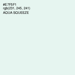 #E7F5F1 - Aqua Squeeze Color Image