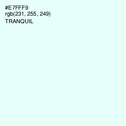 #E7FFF9 - Tranquil Color Image